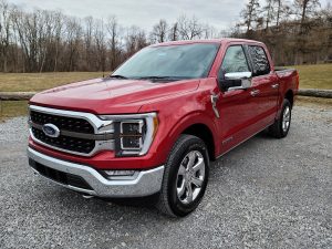 2021 Ford F-150 Rapid Red King Ranch Exterior with Special ford offers in the month of July