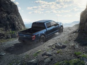 2023 Ford F-150 Rattler going up rocky terrain